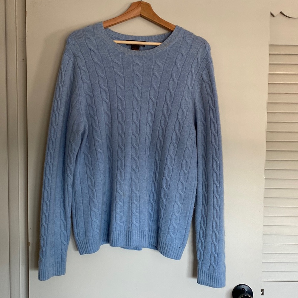 Vintage Brooks Brothers 100% Cashmere Cable Knit Sweater